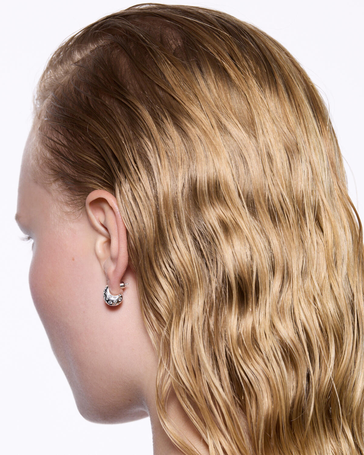 Tryvann Popcorn ørering - sølv